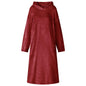 JUNG Vida Decken-Hoodie Bordeauxrot S Flanell
