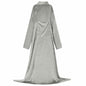 JUNG Vida Decken-Hoodie Grau F Flanell