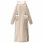JUNG Vida Decken-Hoodie Beige 130 x 82 cm Fleece und Flanell