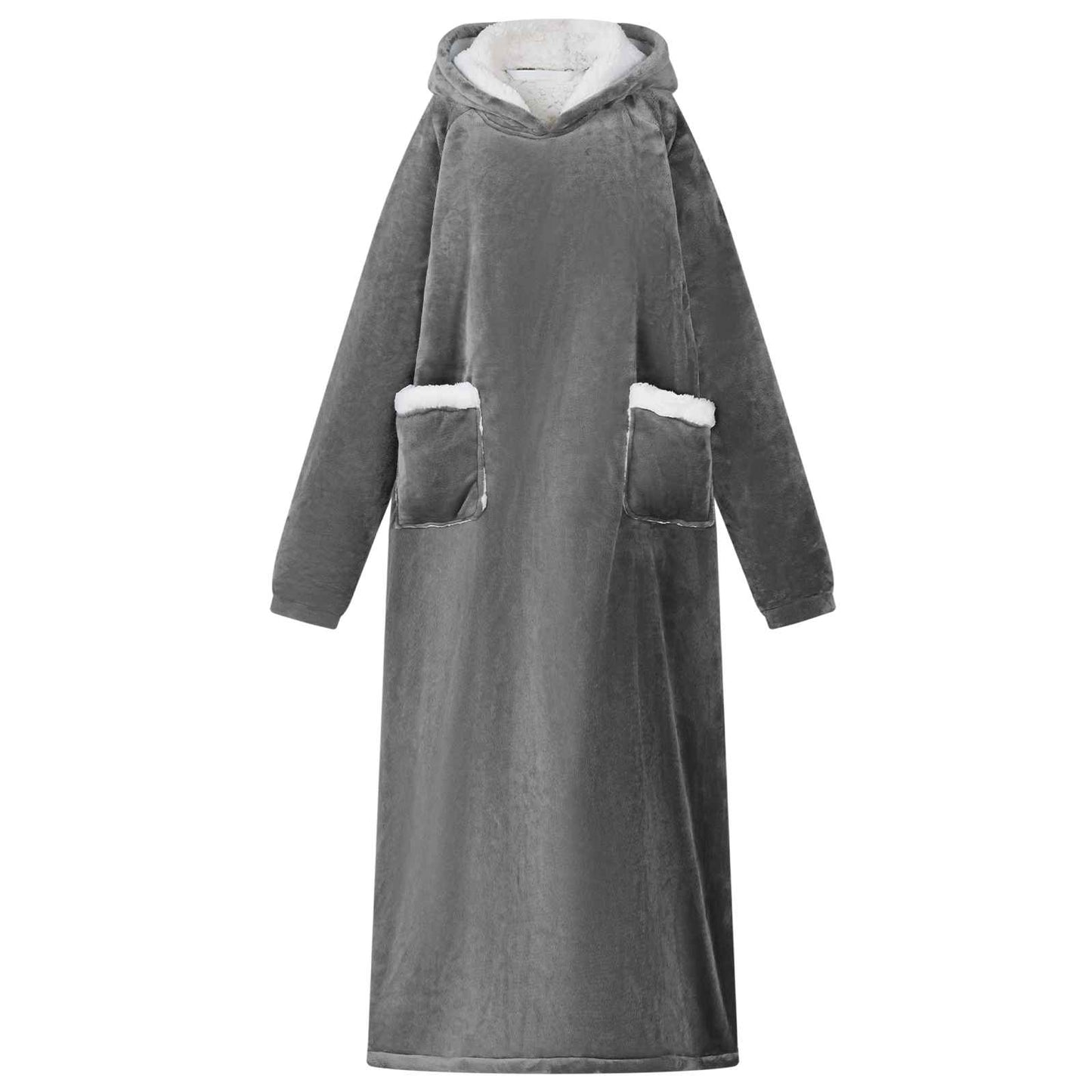 JUNG Vida Decken-Hoodie Dunkelgrau L Fleece und Flanell