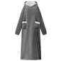 JUNG Vida Decken-Hoodie Dunkelgrau L Fleece und Flanell