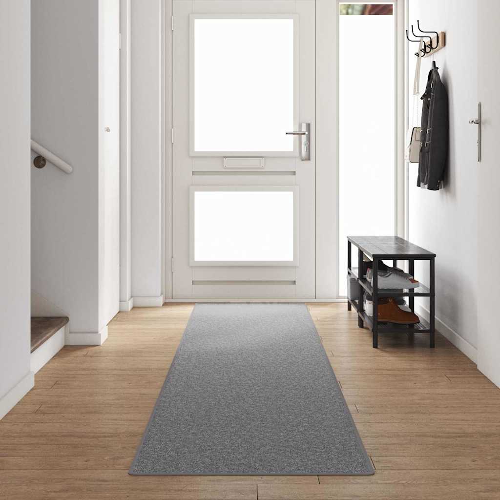 JUNG Vida Teppichläufer Hellgrau 80 x 500 cm 100% Polypropylen