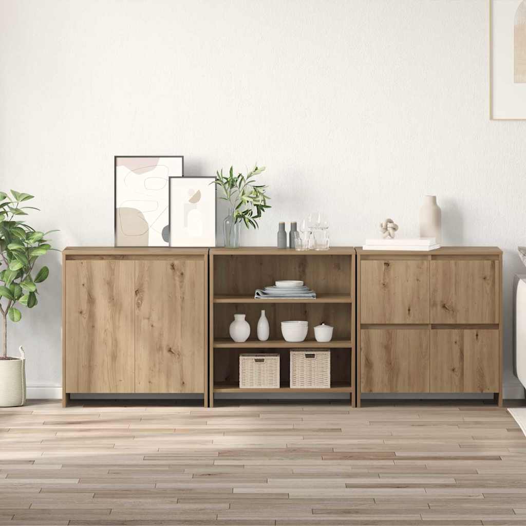 JUNG Vida Sideboard 3 pcs Artisan-Eiche 70 x 41 x 75 cm Holzwerkstoff