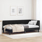 JUNG Vida Eckbettgestell mit Kopfteil Schwarz 90 cm x 190 cm Samt