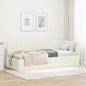 JUNG Vida Eckbettgestell mit Kopfteil Creme 80 cm x 200 cm Samt