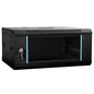 JUNG Vida Netzwerkschrank mit Speicher Schwarz 60 x 35 x 28 cm Stahl