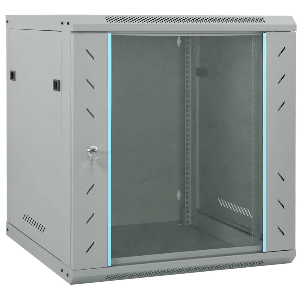 JUNG Vida Netzwerkschrank mit Speicher Grau 60 x 60 x 65 cm Stahl
