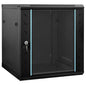 JUNG Vida Netzwerkschrank mit Speicher Schwarz 60 x 45 x 65 cm Stahl