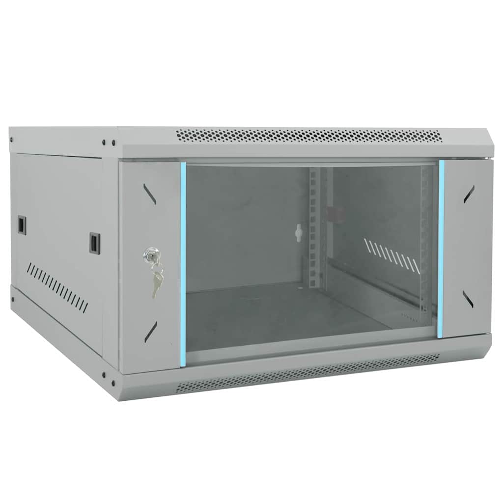 JUNG Vida Netzwerkschrank mit Speicher Grau 53 x 60 x 30 cm Stahl