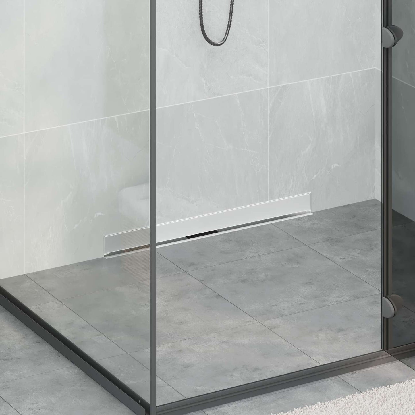 JUNG Vida Wandmontierter Duschablauf Silber 70 cm Edelstahl 304