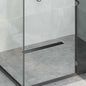 JUNG Vida Duschablauf 2-in-1 mit 360° Siphon Schwarz 60 cm Edelstahl 304