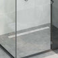 JUNG Vida Duschabfluss mit Liniendesign Silber 100 cm Edelstahl 304