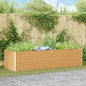 JUNG Vida Hochbeet Hellbraun 290 x 100 x 68 cm Verzinkter Stahl