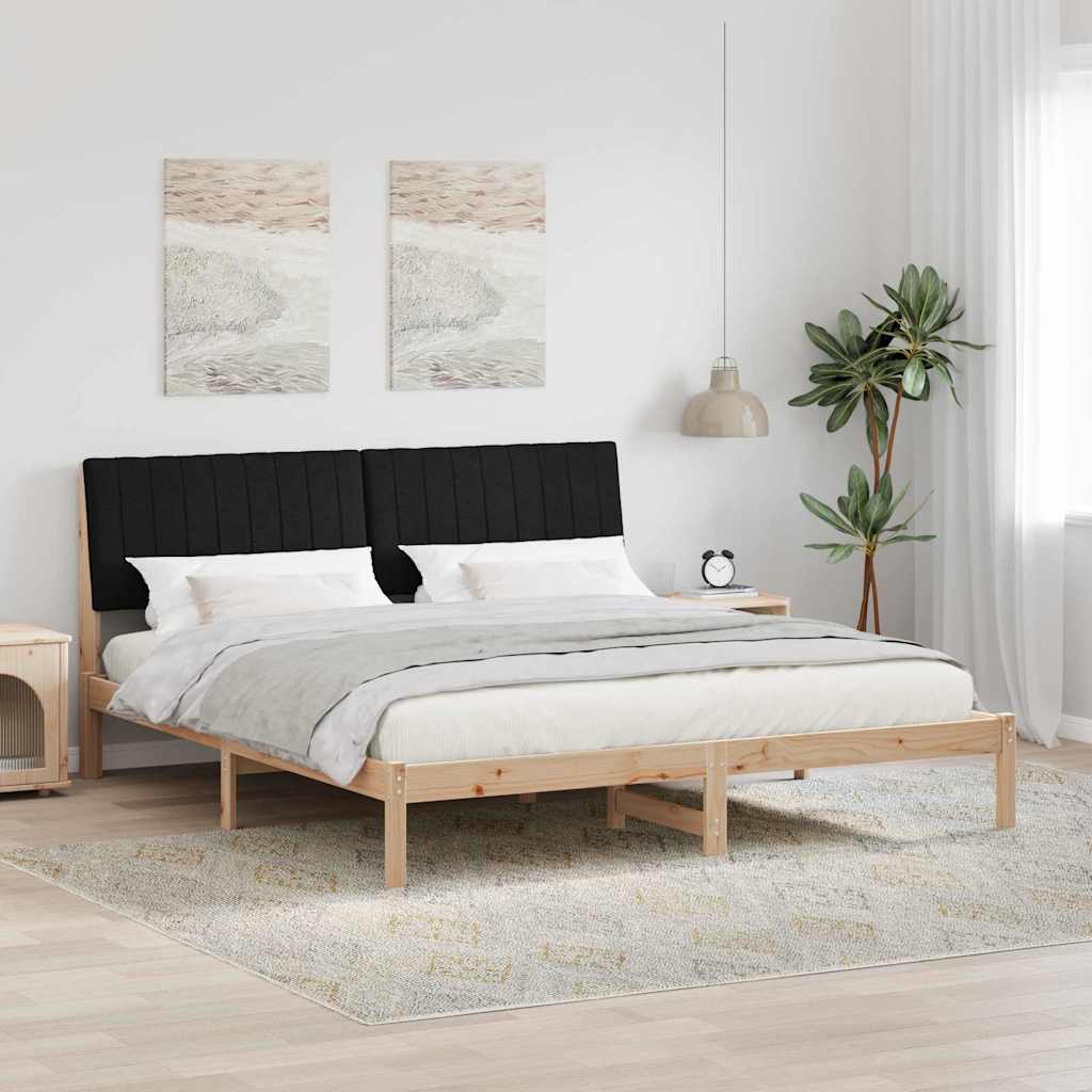 JUNG Vida Bettrahmen mit Kopfteil Braun 180 x 200 cm Massives Kiefernholz