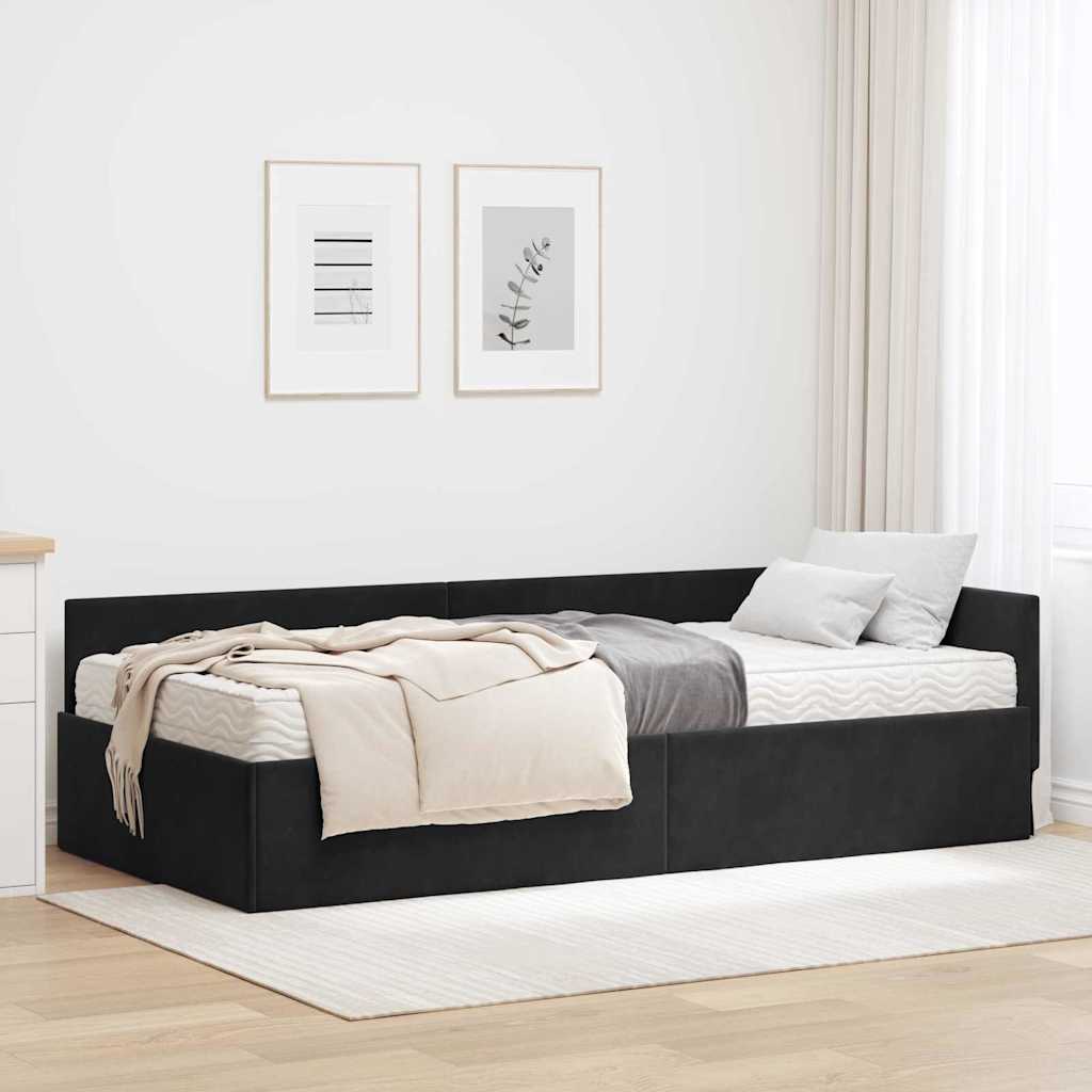 JUNG Vida Eckbettgestell mit Matratze Sonstiges 2 pcs Grau Samt