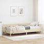 JUNG Vida Eckbettgestell mit Matratze mit Matratze 2 pcs Creme Stoff
