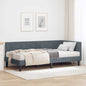 JUNG Vida Eckbettgestell mit Matratze mit Matratze 2 pcs Grau Samt