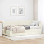 JUNG Vida Eckbettgestell mit Matratze mit Kopfteil 2 pcs Creme Samt