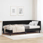 JUNG Vida Eckbettgestell mit Matratze mit Kopfteil 2 pcs Schwarz Samt