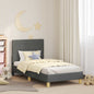 JUNG Vida Kinderbettgestell mit Kopfteil Dunkelgrau 80 x 160 cm Stoff