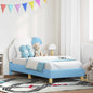 JUNG Vida Kinderbettgestell mit Kopfteil mit Kopfteil Blau 80 x 160 cm PU