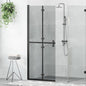 JUNG Vida Walk-In Duschwand Schwarz 90 x 6.5 x 190 cm