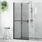 JUNG Vida Walk-In Duschwand Schwarz 90 x 6.5 x 190 cm