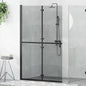 JUNG Vida Walk-In Duschwand Schwarz 90 x 6.5 x 190 cm
