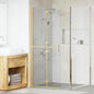 JUNG Vida Walk-In Duschwand Gold 90 x 6.5 x 190 cm