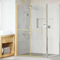 JUNG Vida Walk-In Duschwand Gold 90 x 6.5 x 190 cm