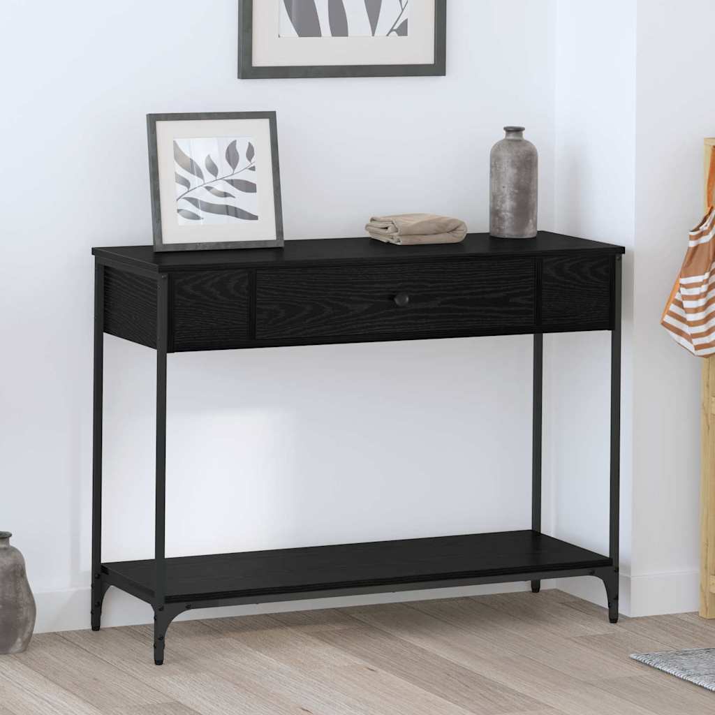 JUNG Vida Konsolentisch Sonstiges Schwarz Eichen-Optik 100 x 34.5 x 75 cm