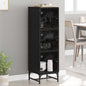 JUNG Vida Sideboard Schwarz Eichen-Optik 35 x 37 x 117 cm