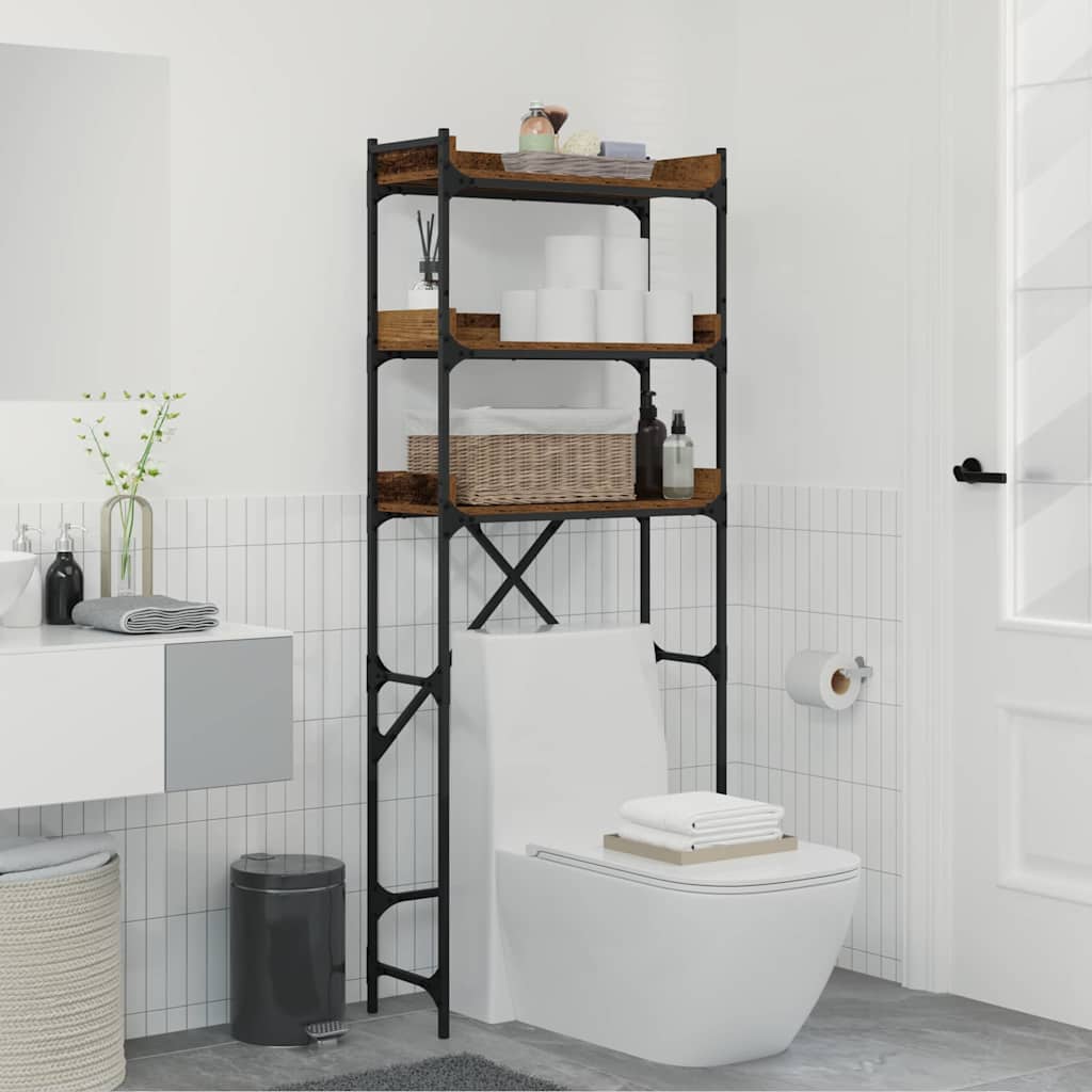 JUNG Vida Waschmaschinenregal Altholz 67 x 25 x 163 cm Holzwerkstoff