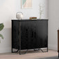 JUNG Vida Sideboard Schwarz Eichen-Optik 78 x 35 x 74.5 cm