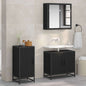 JUNG Vida Sideboard Schwarz Eichen-Optik 35,5 x 35 x 76 cm