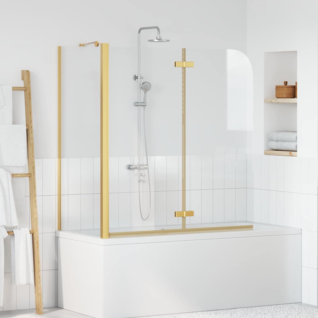 JUNG Vida Bad-Duschschirm Gold 120 x 68 x 130 cm