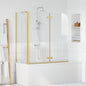 JUNG Vida Bad-Duschschirm Gold 120 x 68 x 130 cm