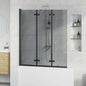 JUNG Vida Faltbare Duschtrennwand Schwarz 130 x 138 cm