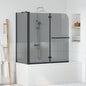 JUNG Vida Bi-Falt Duschumhausung Dunkel transparent 120 x 67 x 129 cm