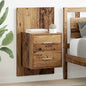 JUNG Vida Wandmontiertes Nachttischchen 2 pcs Altholz 48,5 x 32,5 x 80 cm