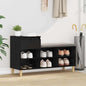 JUNG Vida Schuhschrank mit Speicher Schwarz Eichen-Optik 102 x 36 x 60 cm