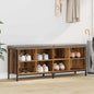 JUNG Vida Schuhschrank Altholz 131 x 35 x 50 cm Verbundholz und Eisen