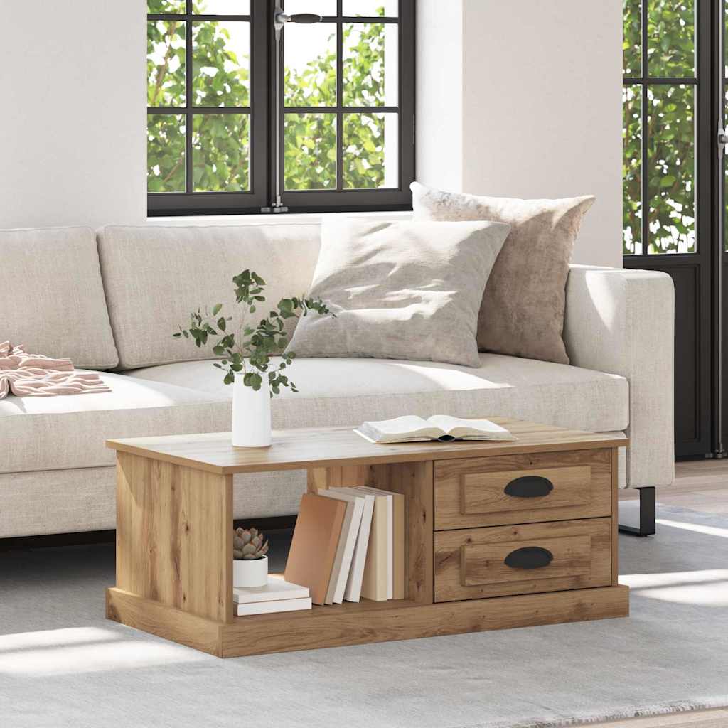 JUNG Vida Couchtisch Artisan-Eiche 90 x 50 x 35 cm Holzwerkstoff