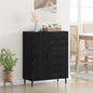 JUNG Vida Sideboard mit Schubladen Schwarz Eichen-Optik 69,5 x 34 x 90 cm