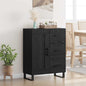 JUNG Vida Sideboard mit Schubladen Schwarz Eichen-Optik 69,5 x 34 x 90 cm
