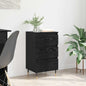 JUNG Vida Sideboard Schwarz Eichen-Optik 35 x 40 x 70 cm Holzwerkstoff