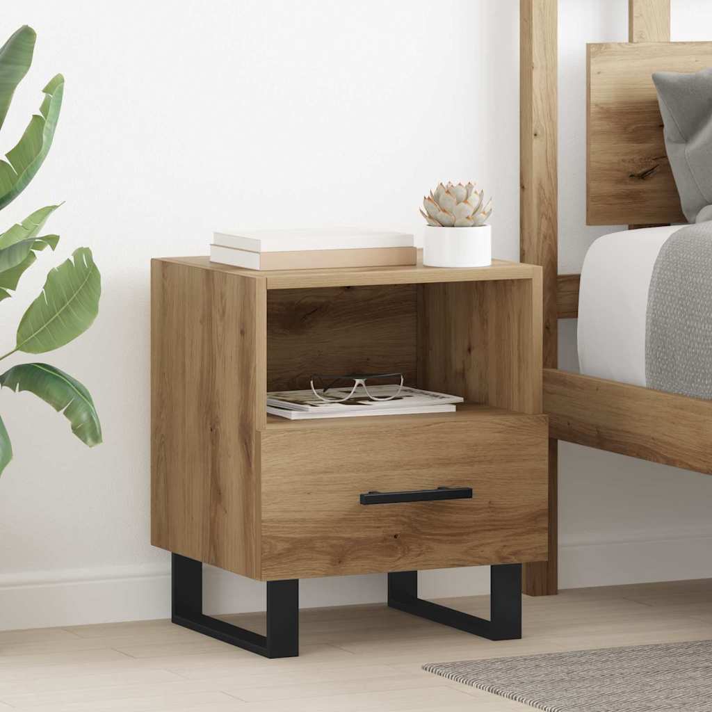 JUNG Vida Nachttisch 2 pcs Artisan-Eiche 40 x 35 x 47,5 cm Holzwerkstoff