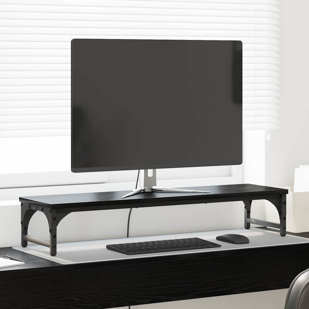 JUNG Vida Monitor Halterung Schwarz Eichen-Optik 85 x 23 x 15,5 cm