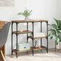 JUNG Vida Konsolentisch mit Regal Altholz 80 x 29 x 75 cm Holzwerkstoff
