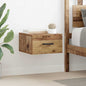 JUNG Vida Nachttisch mit Schubladen Altholz 35 x 35 x 20 cm Holzwerkstoff